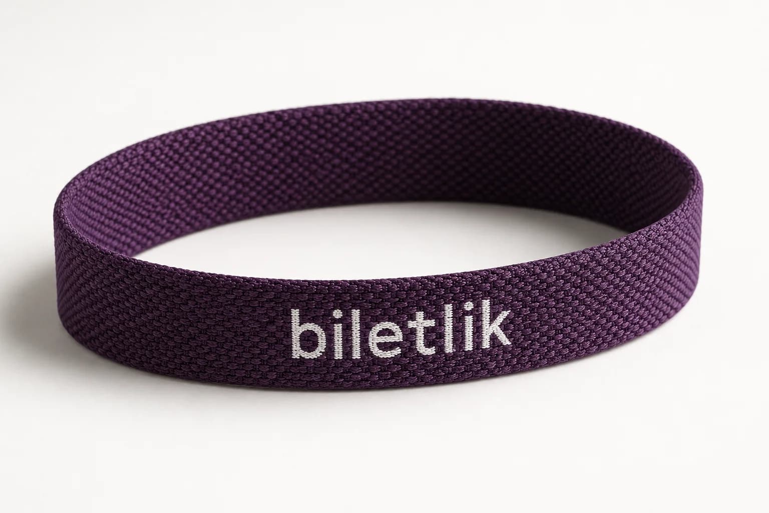 Purple woven biletlik event wristband